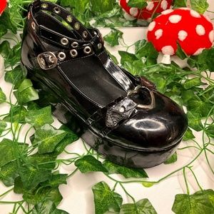 BYOMIGY Mary Jane gothic platforms (black) size 8